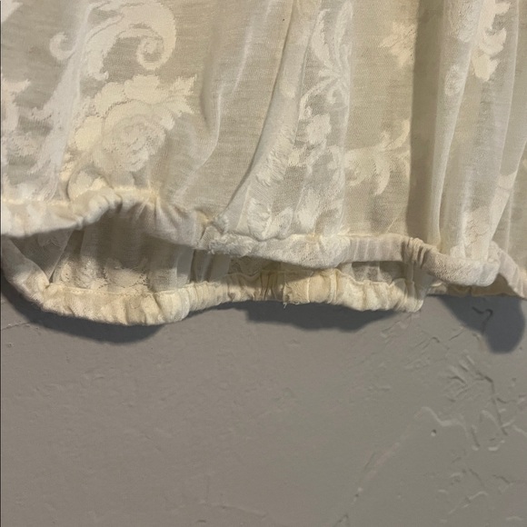 Anthropologie Cream Floral Blouse - Picture 5 of 5